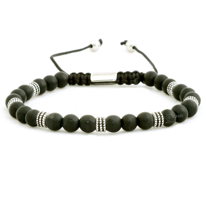 SILVER ONIX BRACELET