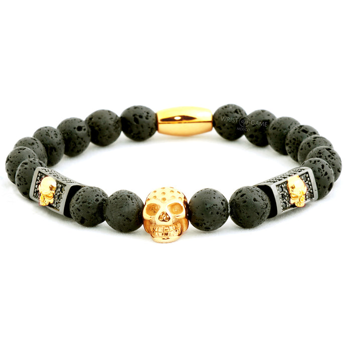 GOLD SKULL BRACELET