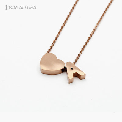 COLLAR INICIAL MEDIUM ROSE GOLD