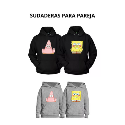 SUDADERAS PARA PAREJA BOB Y PAT